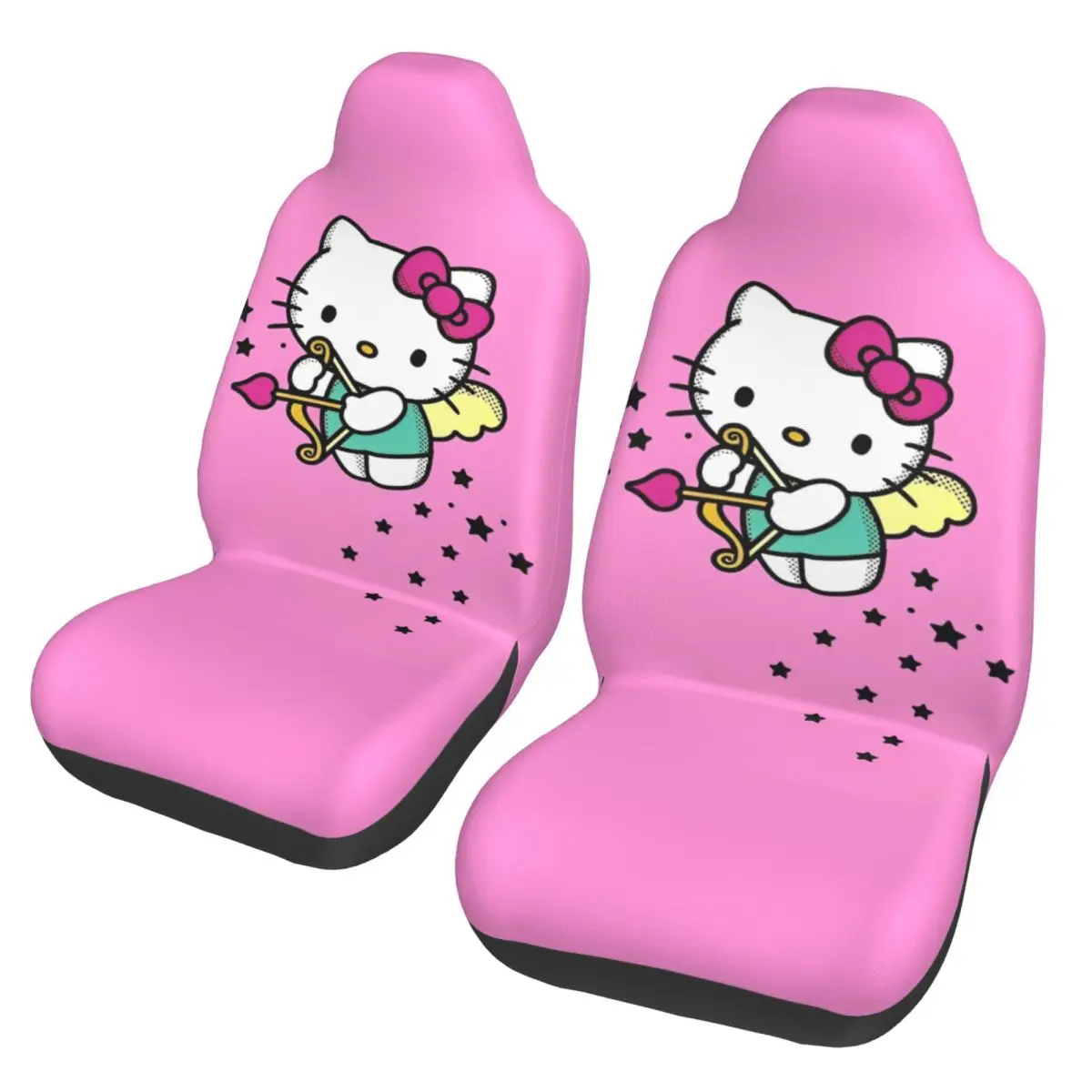 

Hello Kitty Sagittarius Universal Car Seat Cover Protector Interior Accessories Women Car Seat Covers Polyester Car Styling