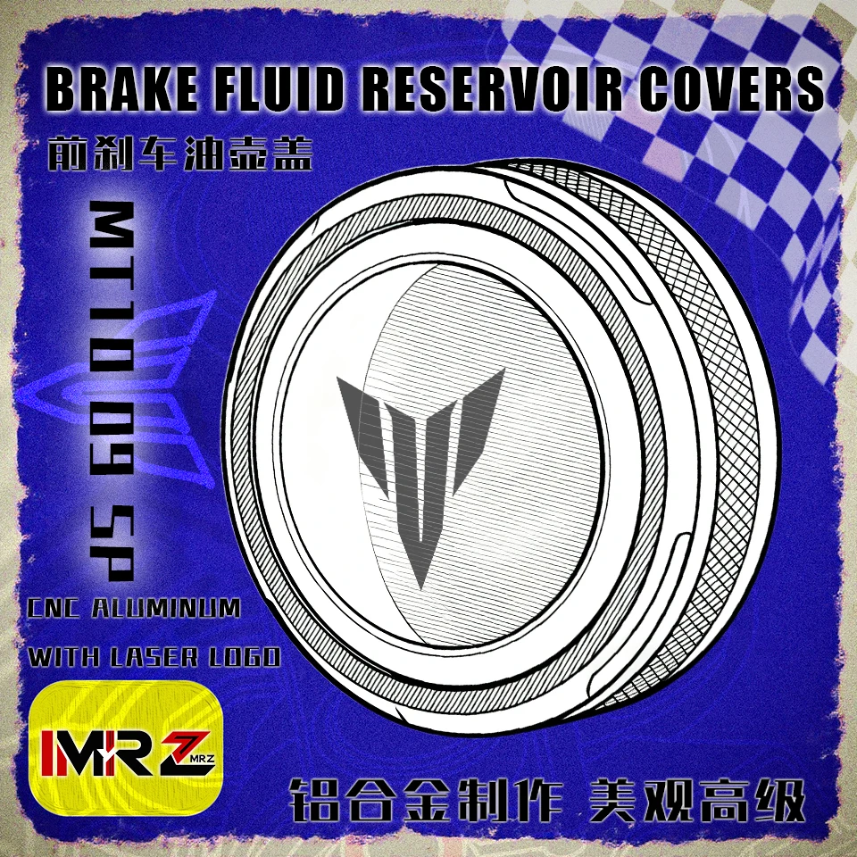 

2026+ FOR YAMAHA MT 09 10 MT09 MT10 SP MT09SP MT10SP 2025 Parts Motorcycles CNC Front Brake Fluid Reservoir Oil Cap Cup Cover