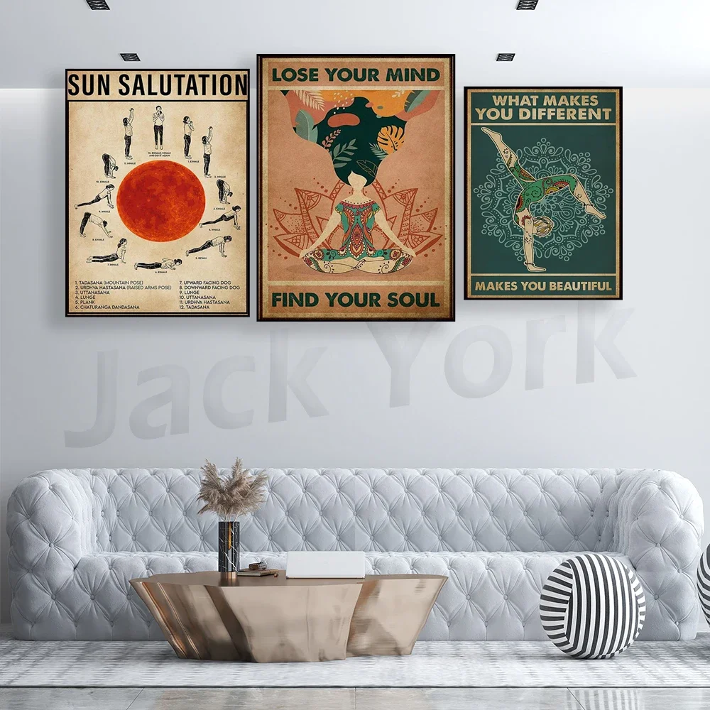 What makes you unique, what makes you beautiful, yoga poster, yoga print, wall art home decor