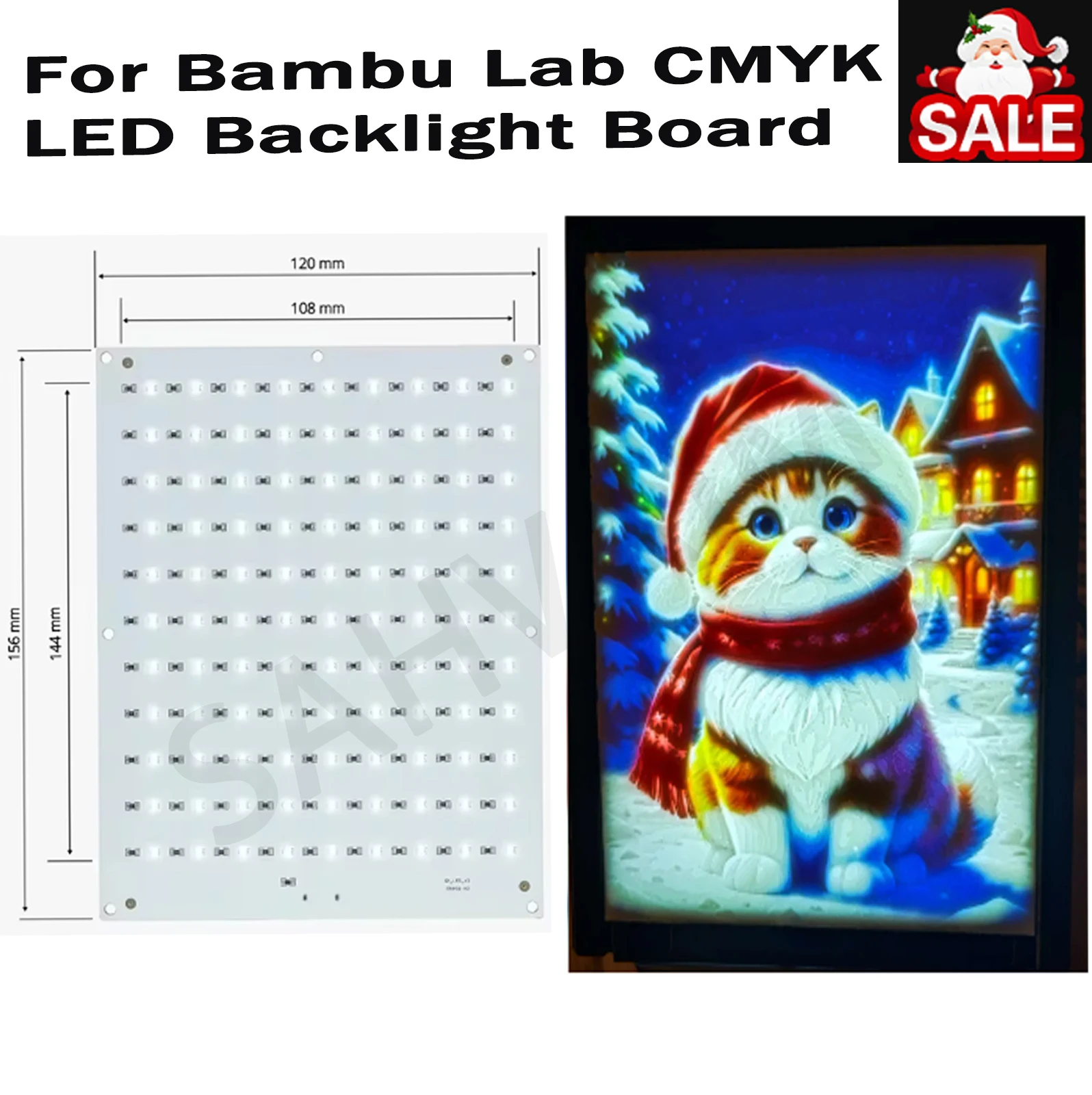 For Bambu Lab Lithophane Led Panel CMYK LED Backlight Board PLA Basic CMYK Lithophane Bundle 3D Print Lithophane Photo