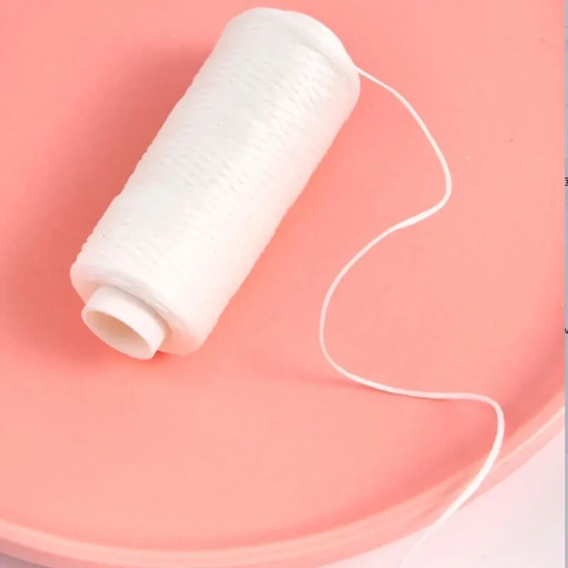 Leather Craft DIY Project 150D Leather Sewing Polyester Flat Wax String Diameter 0.8mm 50 Meters