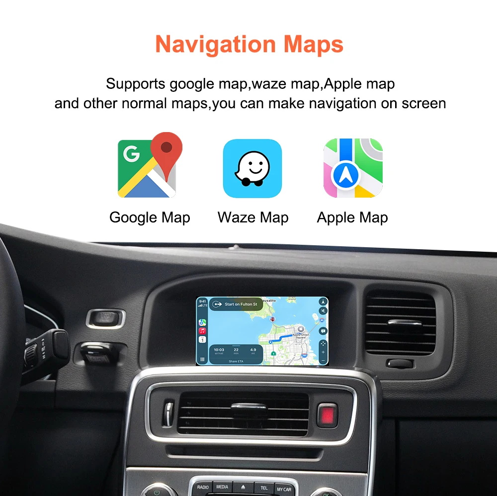 Bonroad Wireless CarPlay Android Auto OEM-Bildschirm-Upgrade-Decoder-Box für Volvo XC60 V60 V40 S60 2015-2019 mit 7-Zoll-Bildschirm Airplay – Detail 10