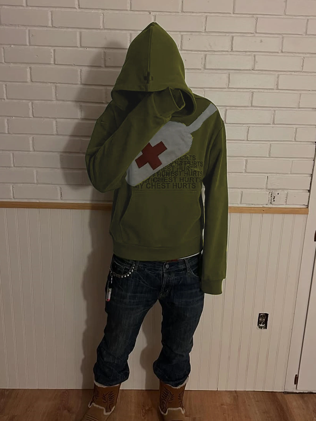 2025 new street style autumn and winter limited edition Y2K hoodie with retro printed hooded design and long sleeved pullover