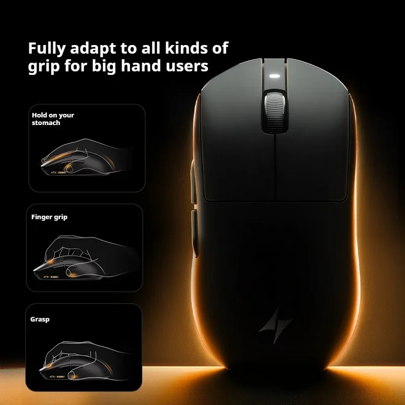 ATK Dragonfly A9 Ultra Wireless E-Sports Gaming Mouse น้ําหนักเบาพิเศษ Tri-โหมด Dual 8K Ergonomic Mice A9 Plus PAW3395/3950