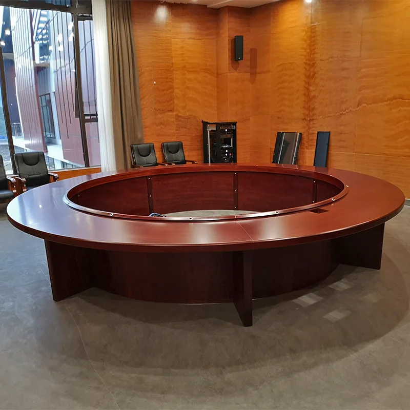 Round Conference Table MDF Veneer Paint Conference Table Round Table