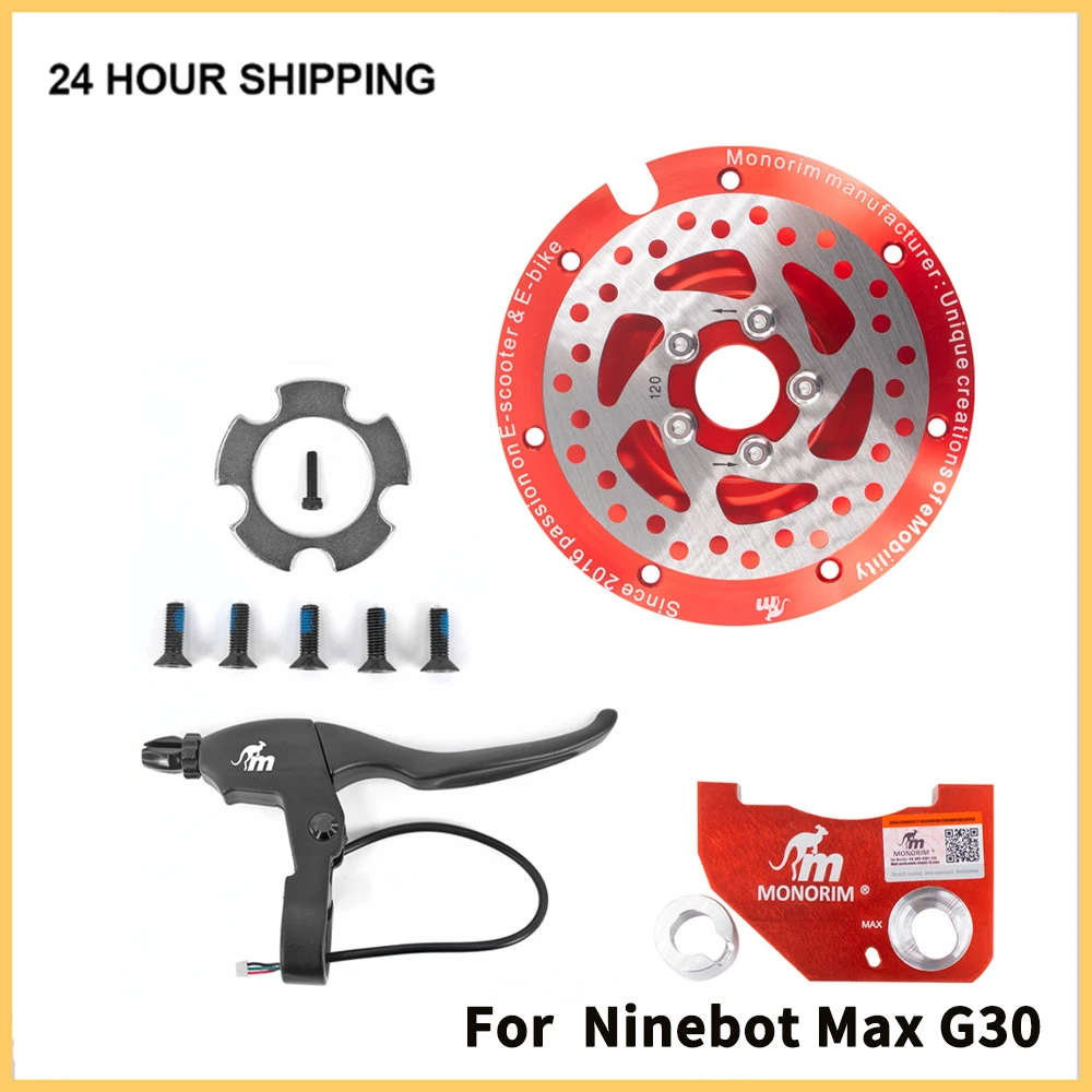 

Monorim MD MAX Motor Deck Brake Brakes for Segway Ninebot Max G30 Electric Scooter Motor Upgraded Disc Brake 120mm Parts