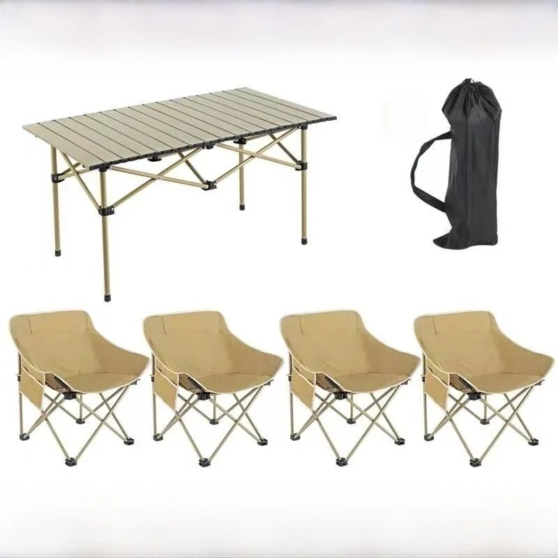 thickened-moon-chair-set-outdoor-folding-table-chair-camping-picnic-egg-roll-table-sketching-chair-fishing-stool-stall