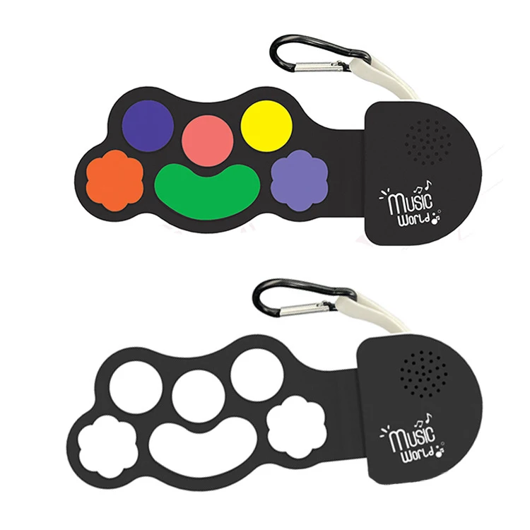 Mini tęczowy silikonowy fortepian dla dzieci Instrument muzyczny Przenośne pianino elektroniczne Początkujący trening stacjonarny Gra na pianinie Zabawki