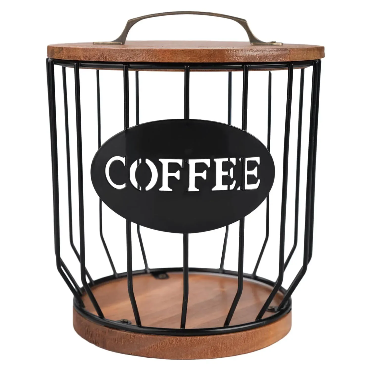 Soporte para cápsulas de café, soporte grande para filtro de café con tapa, organizador para cápsulas de café, soporte para cápsulas Keurig, portavasos K para mostrador