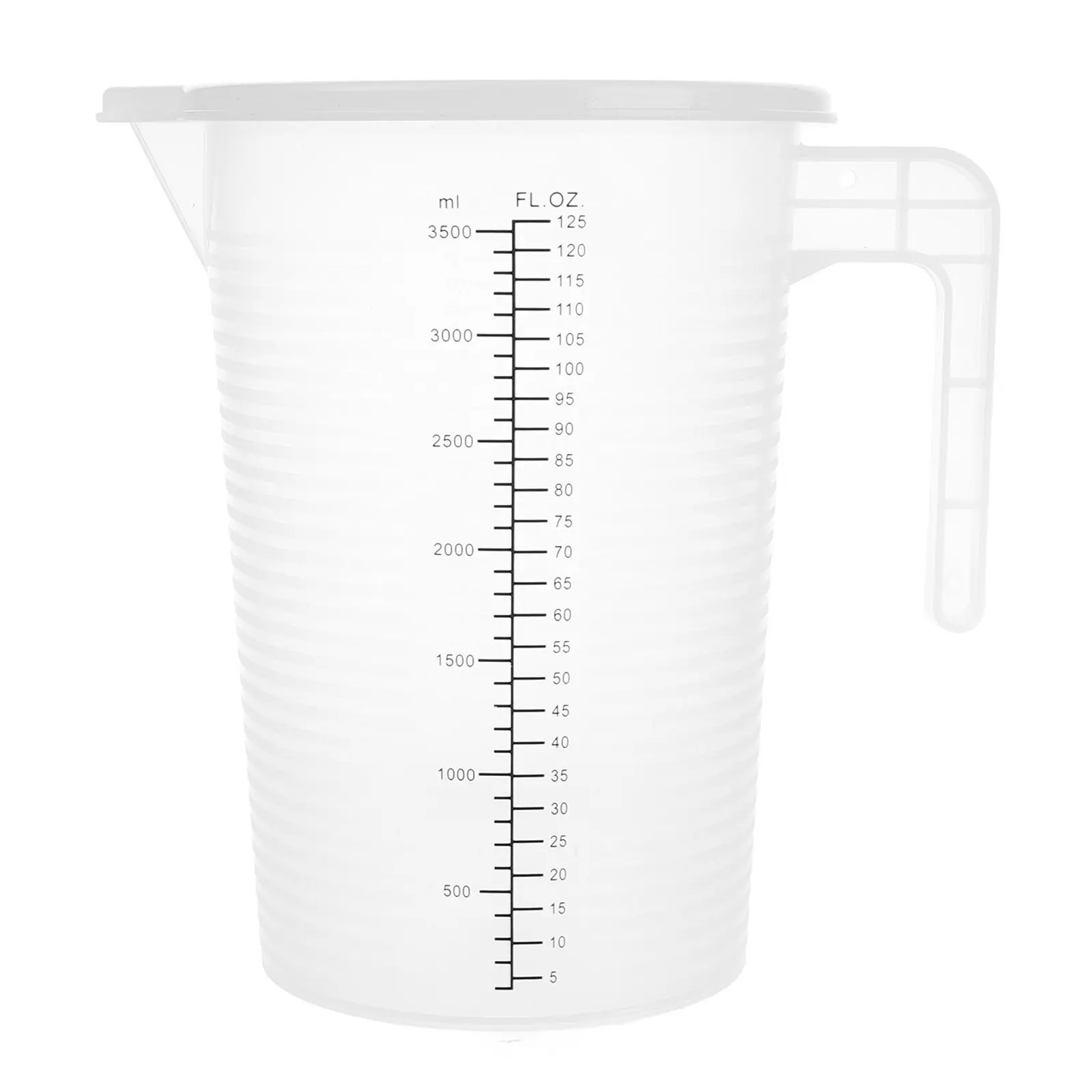 3500ml Oil Measuring Cup Heavy Duty Plastic Jug with Precise Scale for Automotive Fluids Juice Milk Tea