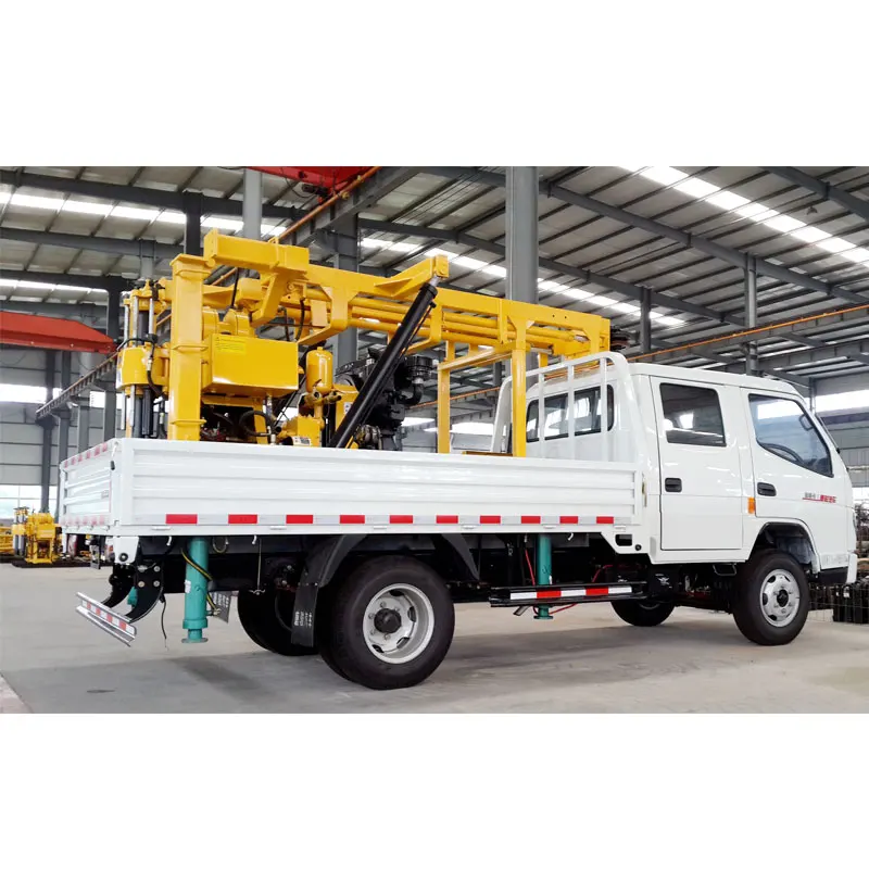 Portable Hydraulic Trailer Truck Mounted Core Drilling Rig 300m 500m 600m Deep Water Well Drilling Machine For Sale