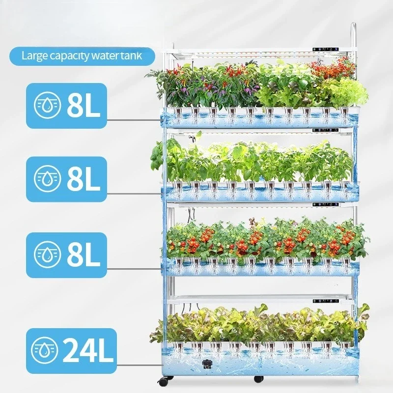 Soilless Cultivation Planter - Hydroponic Growing System for Indoor Garden Eco-Friendly No-Dirty Soil Gardening Equipment.