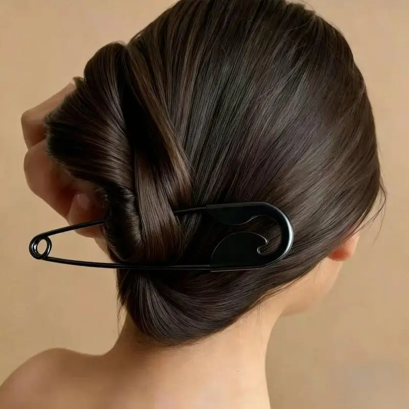 Große Sicherheitsnadel-Haarspangen aus Metall für Frauen und Mädchen, Haar-Accessoires, Haarklammern, Haarnadeln, Kopfbedeckungen, Geschenke – Detail 4