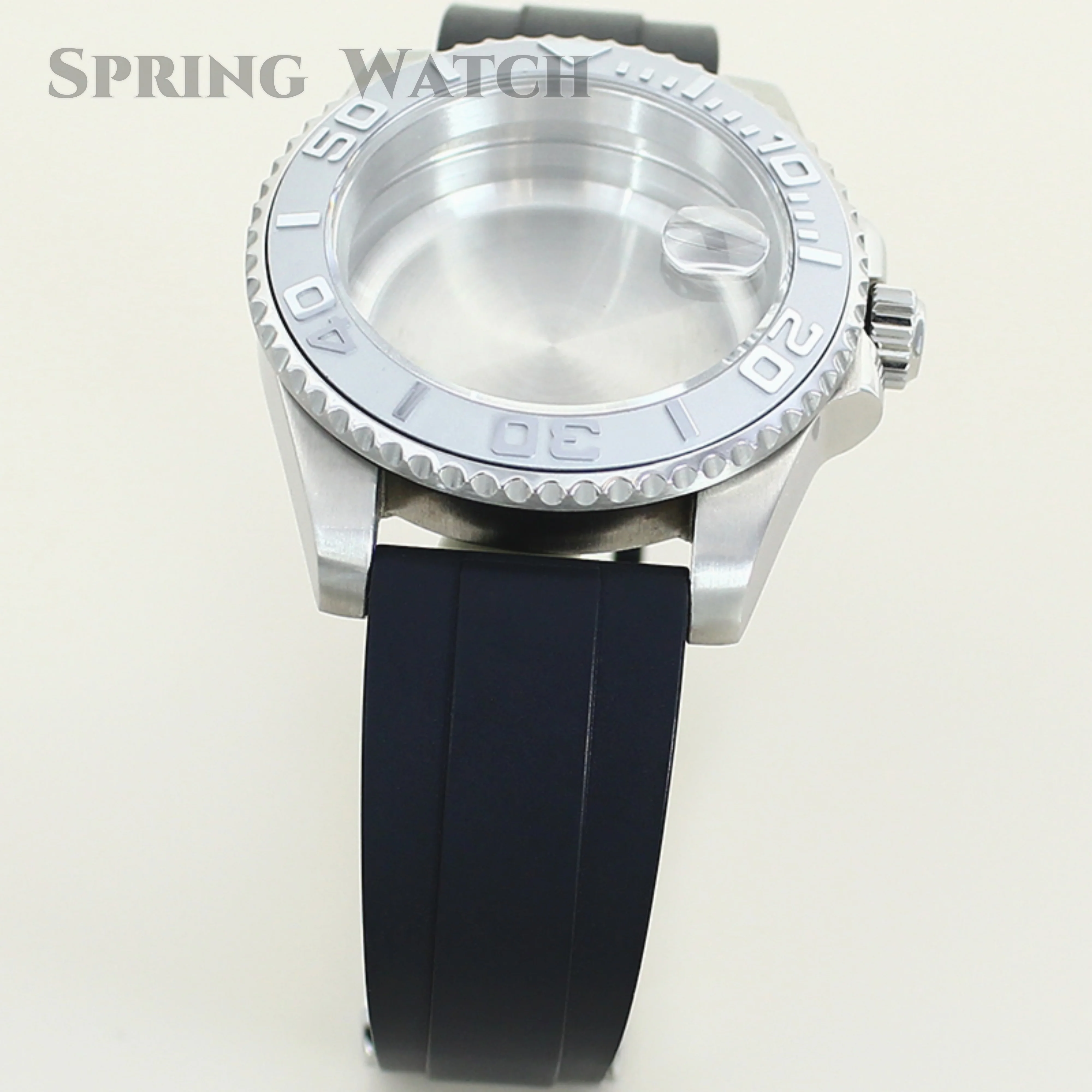 NH35 Watch Case 10ATM waterpoorf Rubber Watch Strap 316L Stainless Steel Case Suitable for SUB GMT NH34 NH35 NH36 Movement Parts
