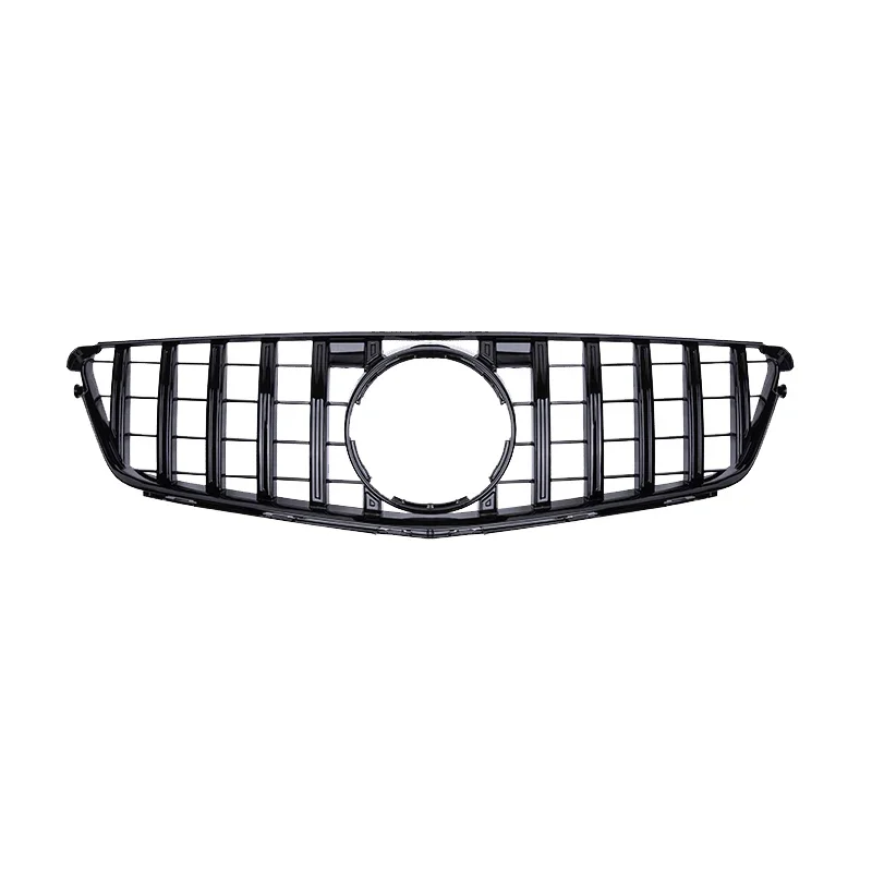 For Mercedes Benz C W204 Sport Racing Grill AMG GT 2007 2008 2009 2010 2011 2012 2013 2014 Facelift Front Bumper Grille  view 6