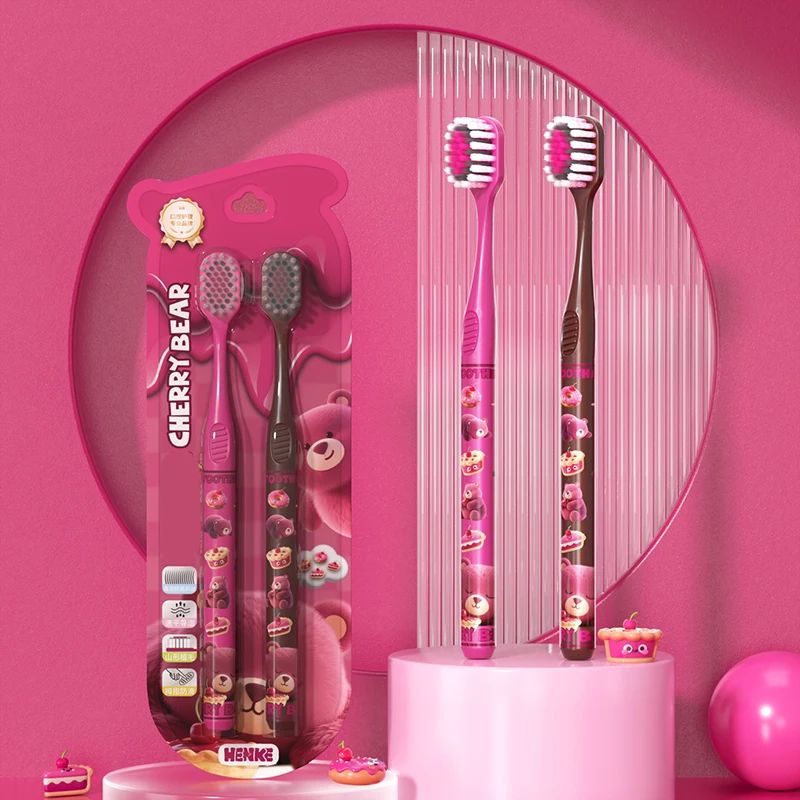2-Pack Toothbrush Set, Soft Bristles for Deep Cleaning, Portable Travel & Home Oral Care, Suitable for Daily Adult Use