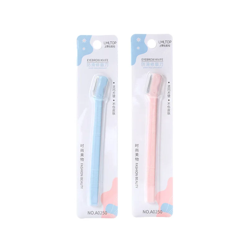 ماكينة حلاقة صغيرة للحواجب من الفولاذ المقاوم للصدأ، ماكينة تشذيب دقيقة آمنة للنساء، أداة تهذيب غير مؤلمة للمكياج اليومي والسفر