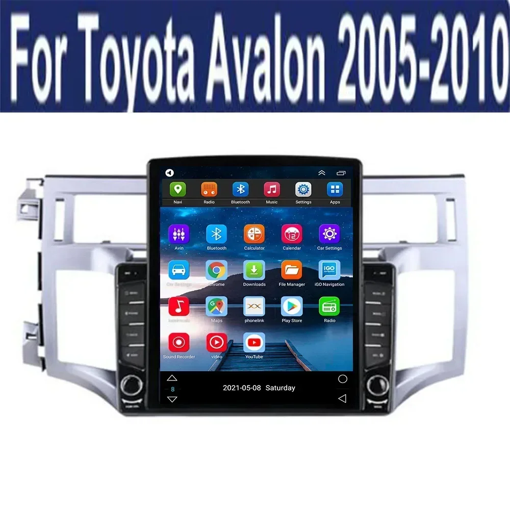 For Tesla Style 2Din Android 13 Car Radio For Toyota Avalon 2006-2010 Multimedia Video Player GPS Stereo Carplay DSP RDS Camera