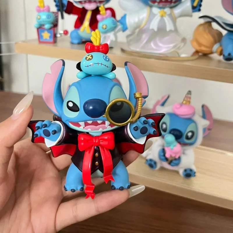 Disney Stitch Blind Box Weird Diary V2 Series Anime Figures Mystery Box Collectible Cute Pvc Statue Doll Children Birthday Prese