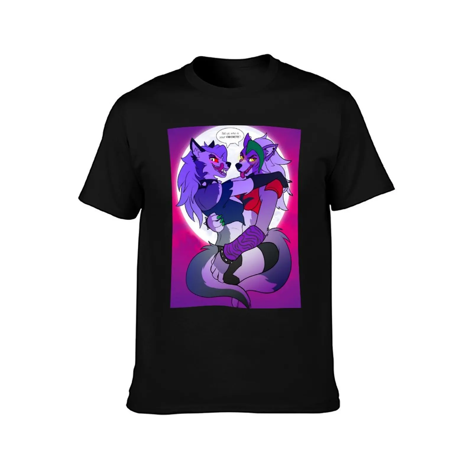 Loona & Roxanne T-Shirt Casual Basic Short Sleeve T-Shirt