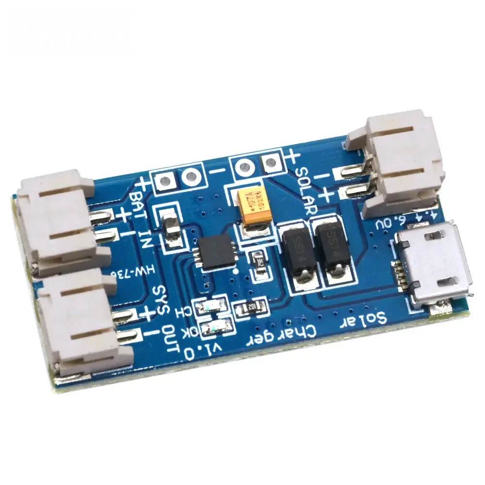 CN3065 Mini Solar Lithium Battery Charger Board Lipo Battery Charging Module Solar Panel Micro USB for Arduino Outdoor Camping