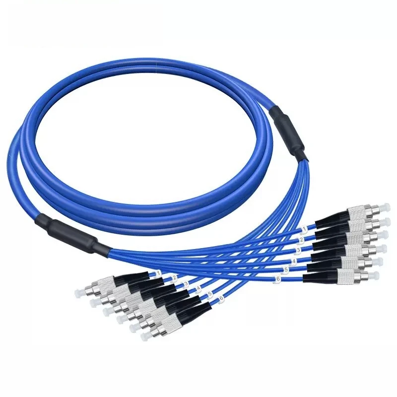 armored fiber optic jumper 6-core 9mm 100m 150m 8 core for mining use Explosion-proof flame-retardant single mode SC-SC FC LC ST