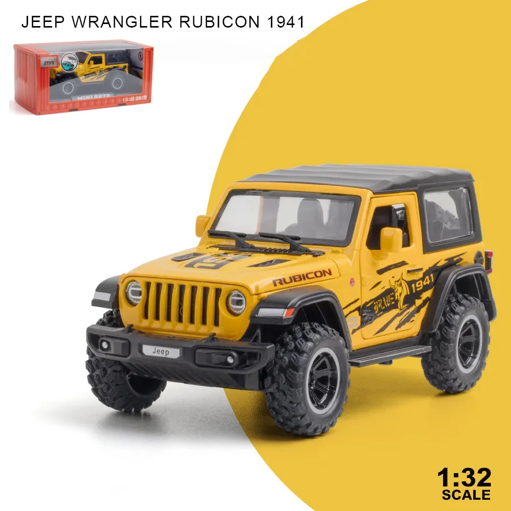 1:32 Jeeps Off-Road Alloy Model Car Toy Diecasts Metal Casting Sound and Light Car Toys For Children Vehicle B142