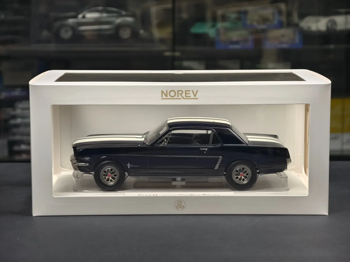 Diecast NOREV 1:18 Scale Ford Mustang Coupe 1965 Alloy Car Model view 6