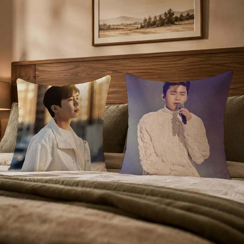 Pop Singer L-Lim Young WoongS Cushion Cover Ultra Soft Throw Pillow Cover Skin Friendly for Sofa Bed Home Decor Gift