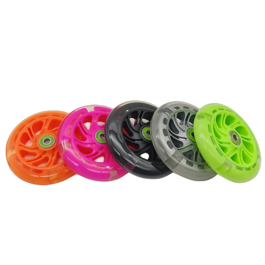 Scooter wheel for Children flashing wheel lighting wheel 120x24mm bearing abec-9 2 wheels/lot