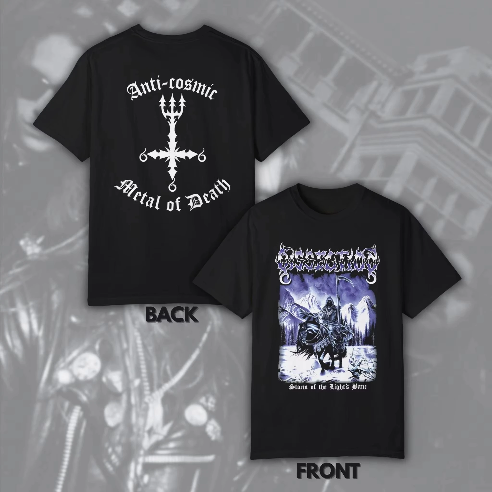Classic Storm of The Light's Bane Dissection Death Metal Band Graphic T-Shirt Cotton Men Women Streetwear Tee