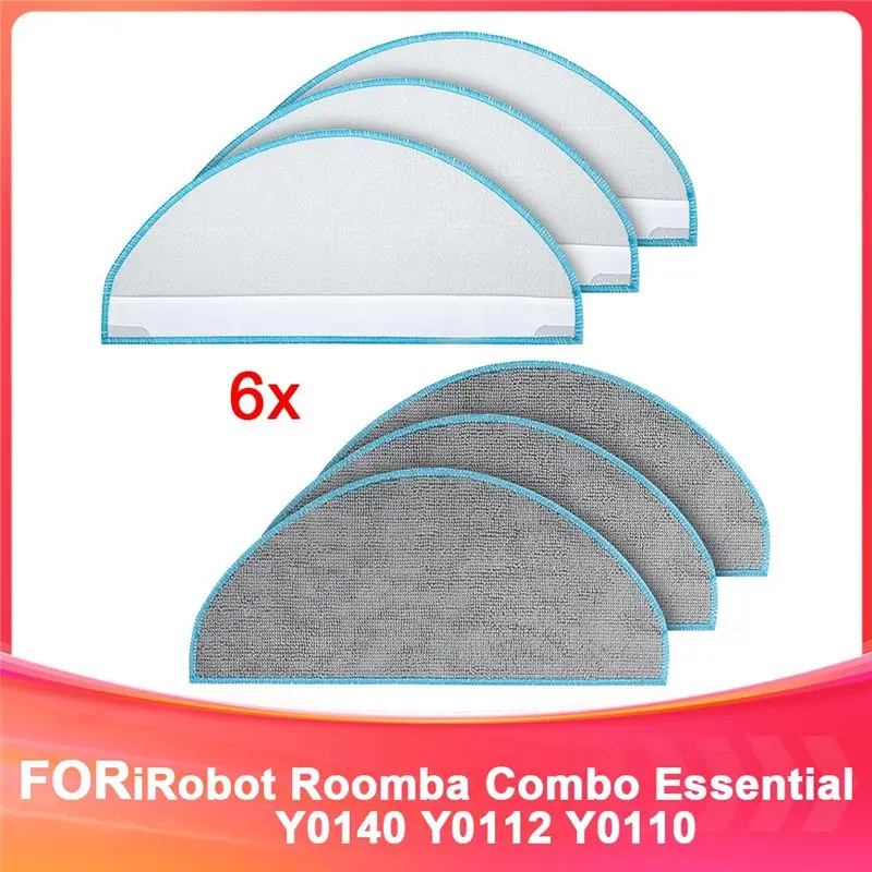 

AA14 Новые сменные насадки для швабры (6 шт.) Y0140 для пылесосов Irobot Roomba Combo Essential Y0140 Y0112 Y0110