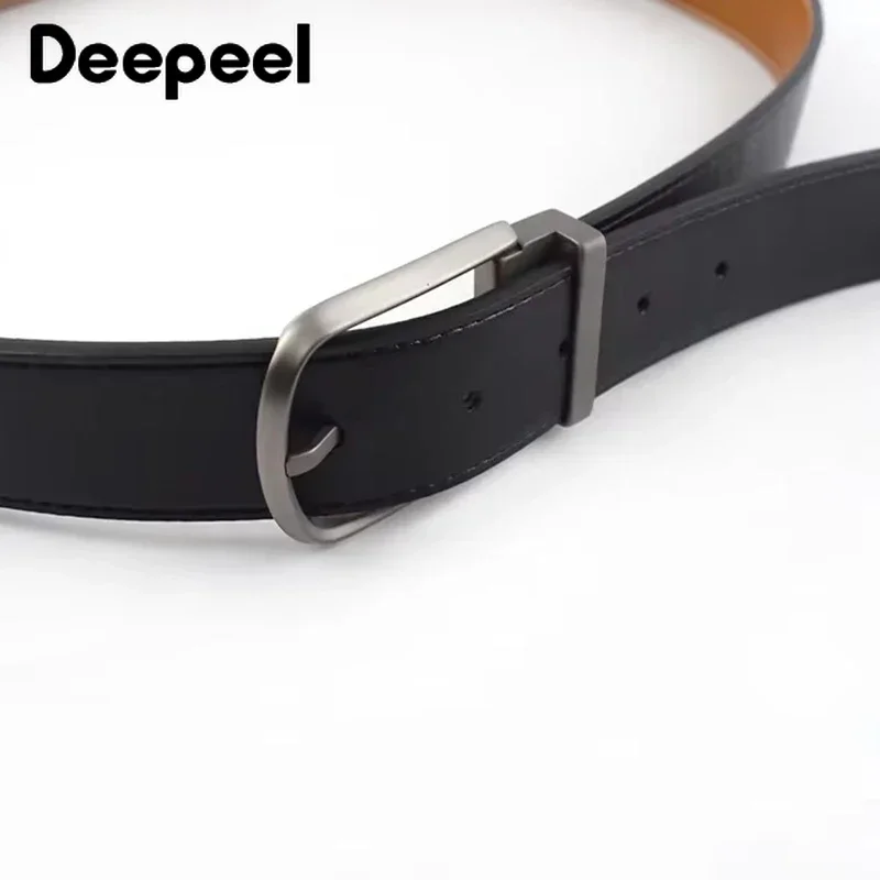 Deepeel 36/38 مللي متر التيتانيوم النقي حزام أبازيم غير قابل للصدأ الرجال مشبك مضاد الأرجية الأعمال أحزمة غير رسمية حلقة مع أدوات مسامير