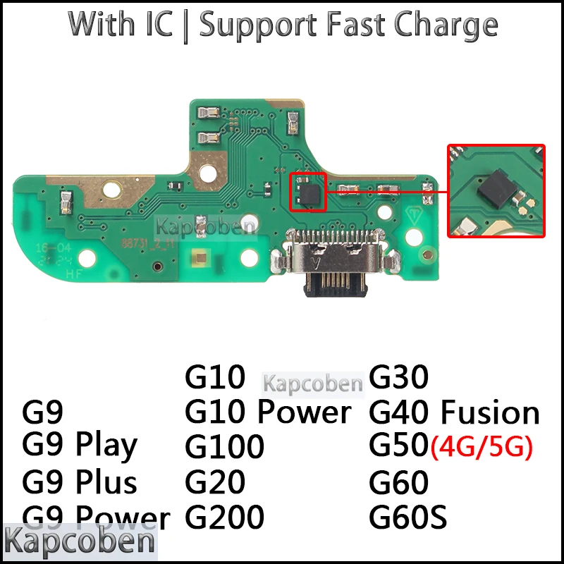 Usb Dock Charger for Motorola Moto Connector Ports G9 G100 G200 G30 G40 G50 G60S Power Plus Play Charging Board Module Flex