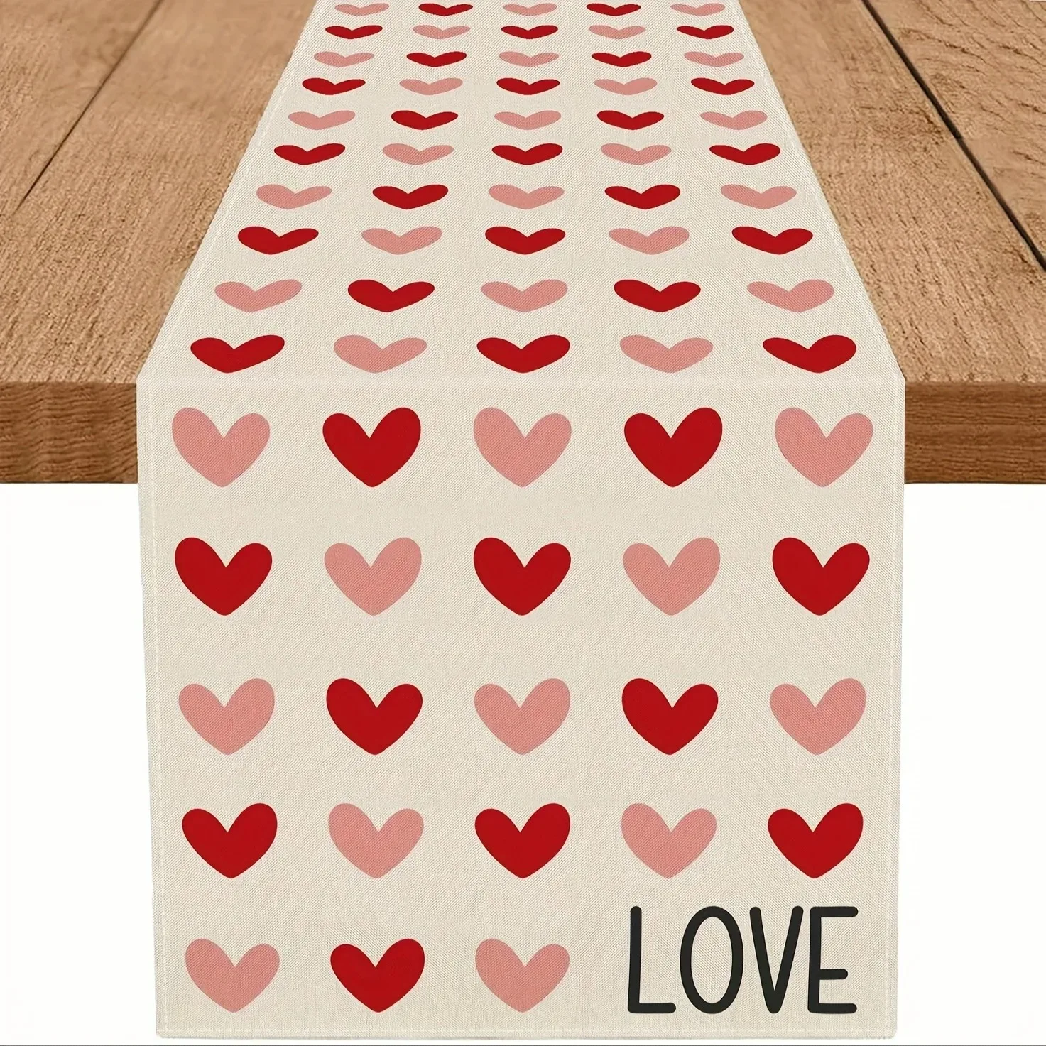 2026 Love Table Flag Love Theme Indoor and Outdoor Parties Weddings Restaurant Decorations New Year Gift for Friends