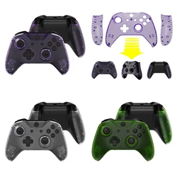 eXtremeRate Custom Top Shell Front Housing Faceplate Fix Kits for Xbox One X & One S Controller (Model 1708) - Clear Series