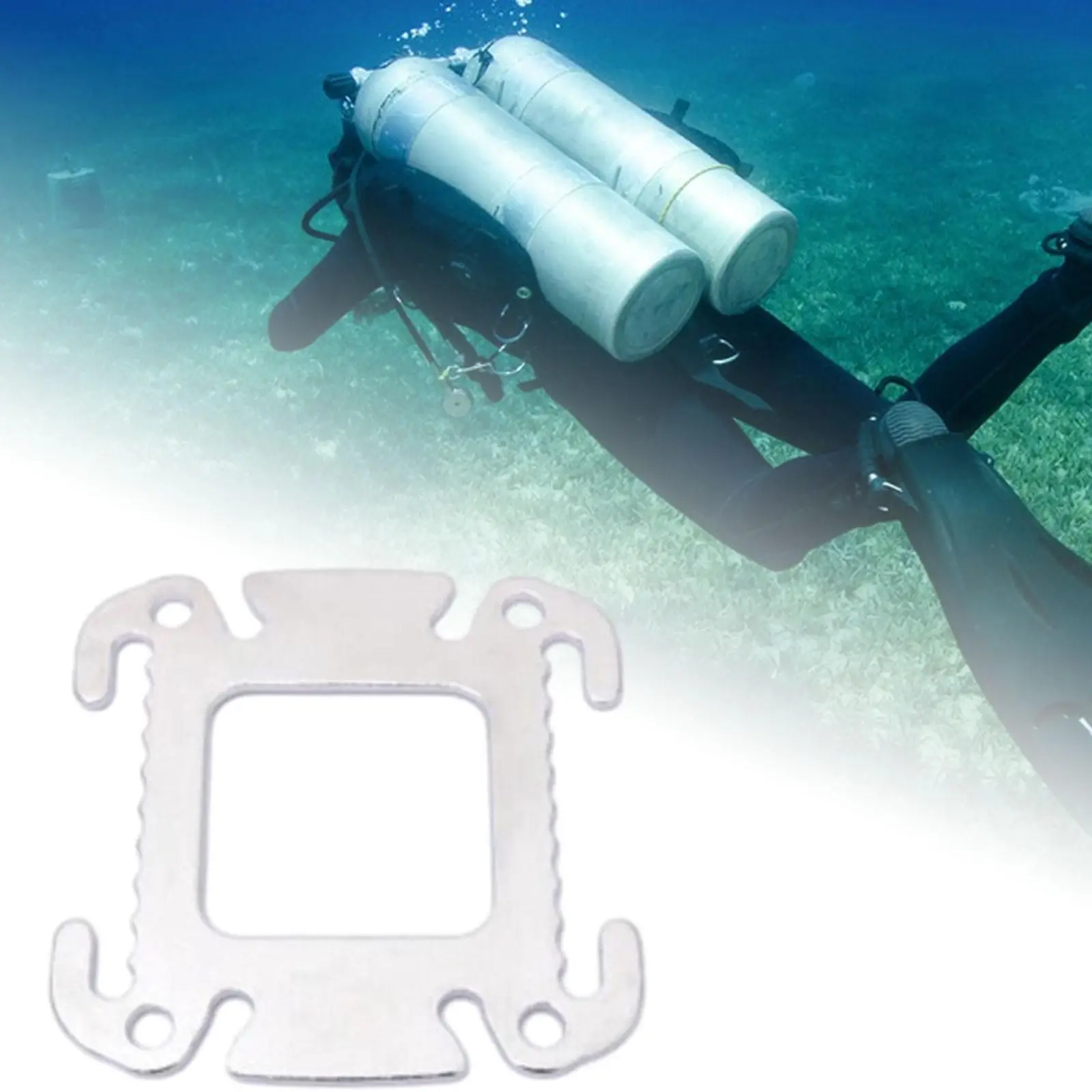 สายรัดสำหรับดำน้ำมีน้ำหนักตัวล็อกล็อกสำหรับดำน้ำใต้น้ำตัวเลื่อนใช้ได้กับอุปกรณ์เสริมสำหรับเล่นกระดานโต้คลื่น