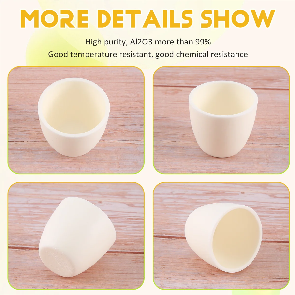 30ml Alu 99% Conical corundum crucible melting furnace crucible metal casting OVP 42 * 46 * 40 * 25mm