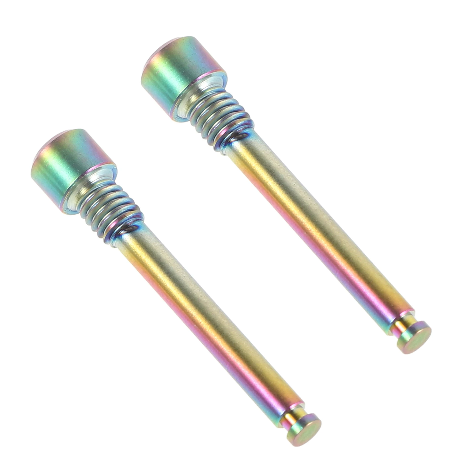 

2 Pcs Oil Disc Thread Latch Screws Titanium Bike Brake Rotor Bolt M4 Disc Caliper Fixing Screw For Mountain Bikes Bike