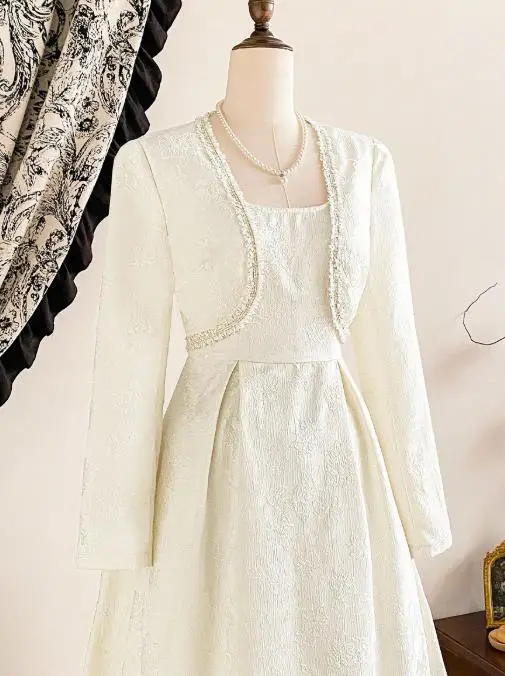 2025 Autumn and Winter Dress Set Elegant Temperament Small Jacket