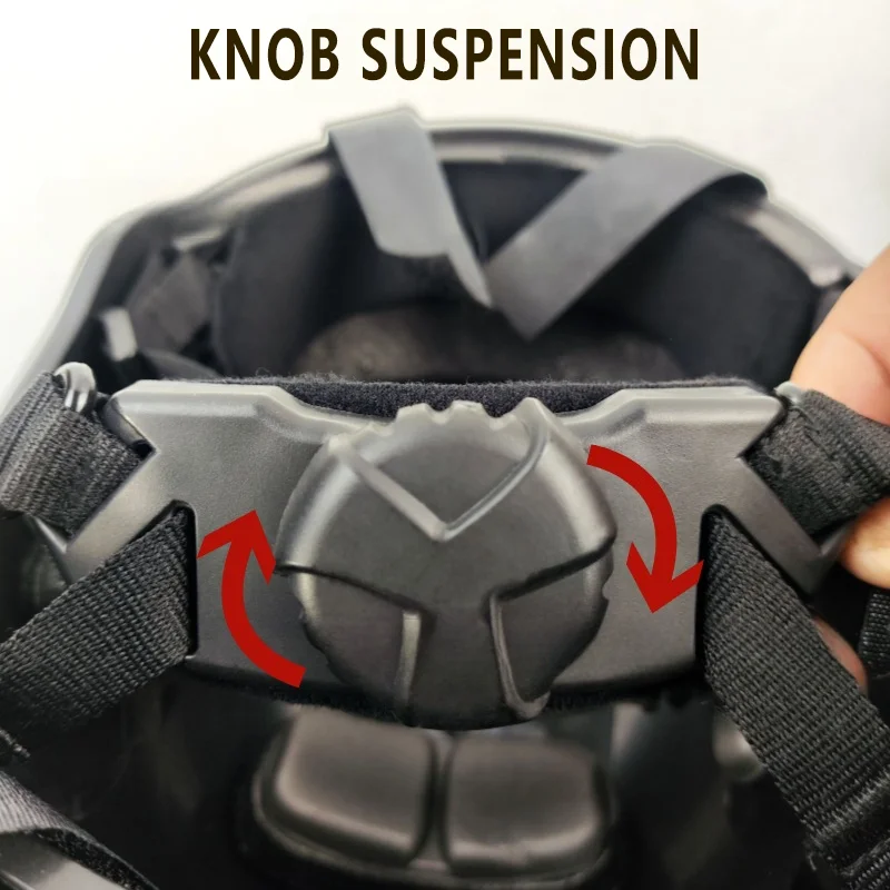 FAST Tactical Helmet Lightweight CE Certified ABS Explosion Proof Adjustable Knob Suspension Airsoft MH Helmet