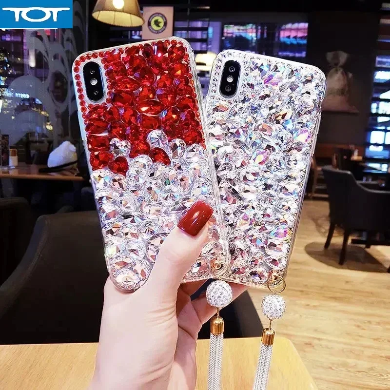 

Сверкающий чехол со стразами и кисточками для Nokia G42 C300 C100 XR21 G11 Plus G21 C21 C22 C32 C12 G60 G22 G50 G20 G10 Телефон Coque