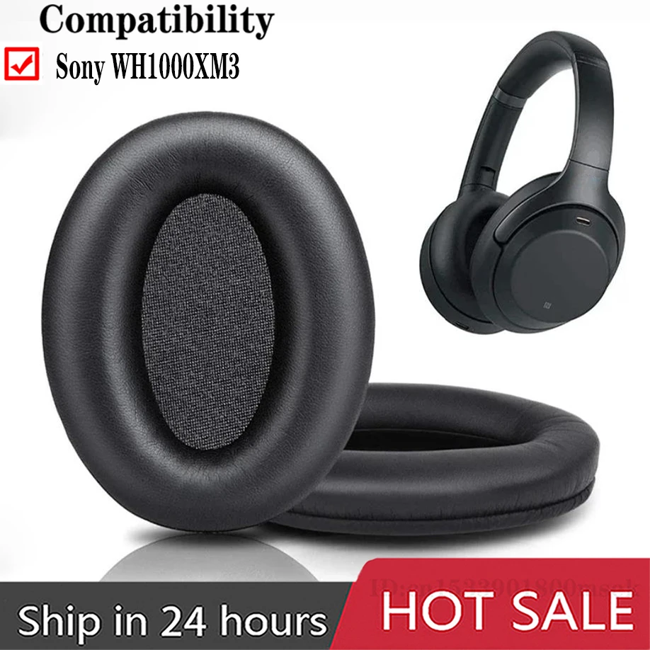 Ear Pads for Sony WH-1000XM2 WH-1000xm3 WH-1000XM4 Headphones High Quality Foam Ear Pads Cushions With Buckle Cotton Pad