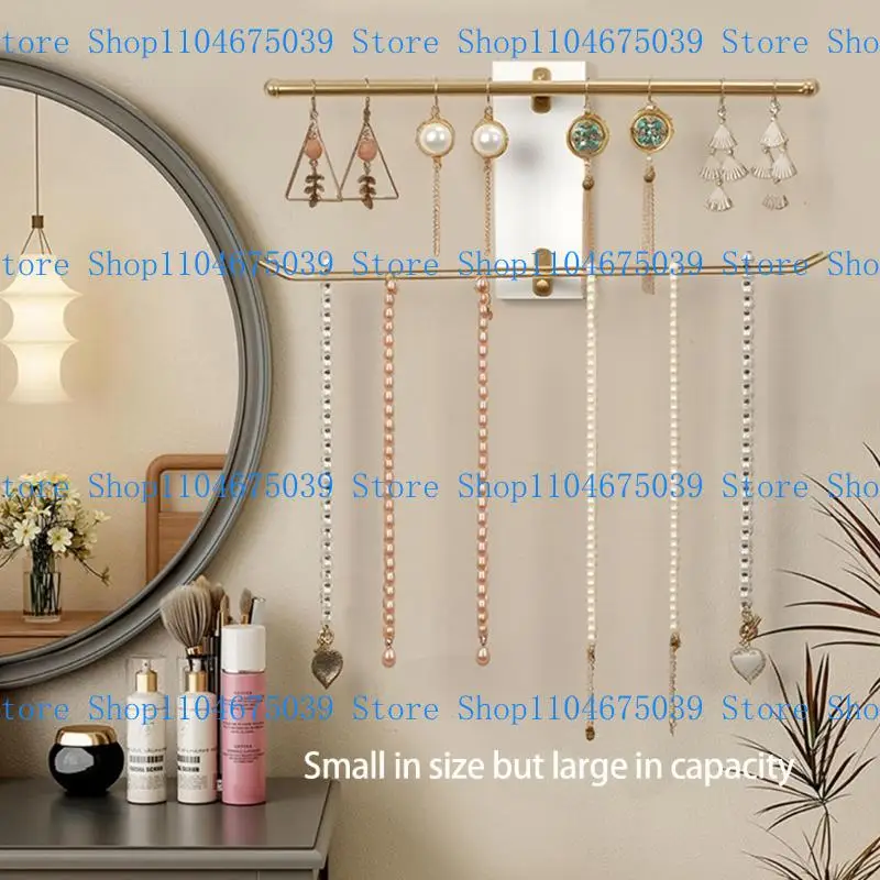 

5asd Wall Mounted Jewelry Organiser Display Holder For Necklaces Bracelets Earrings Storage Space Saving Home Decoration
