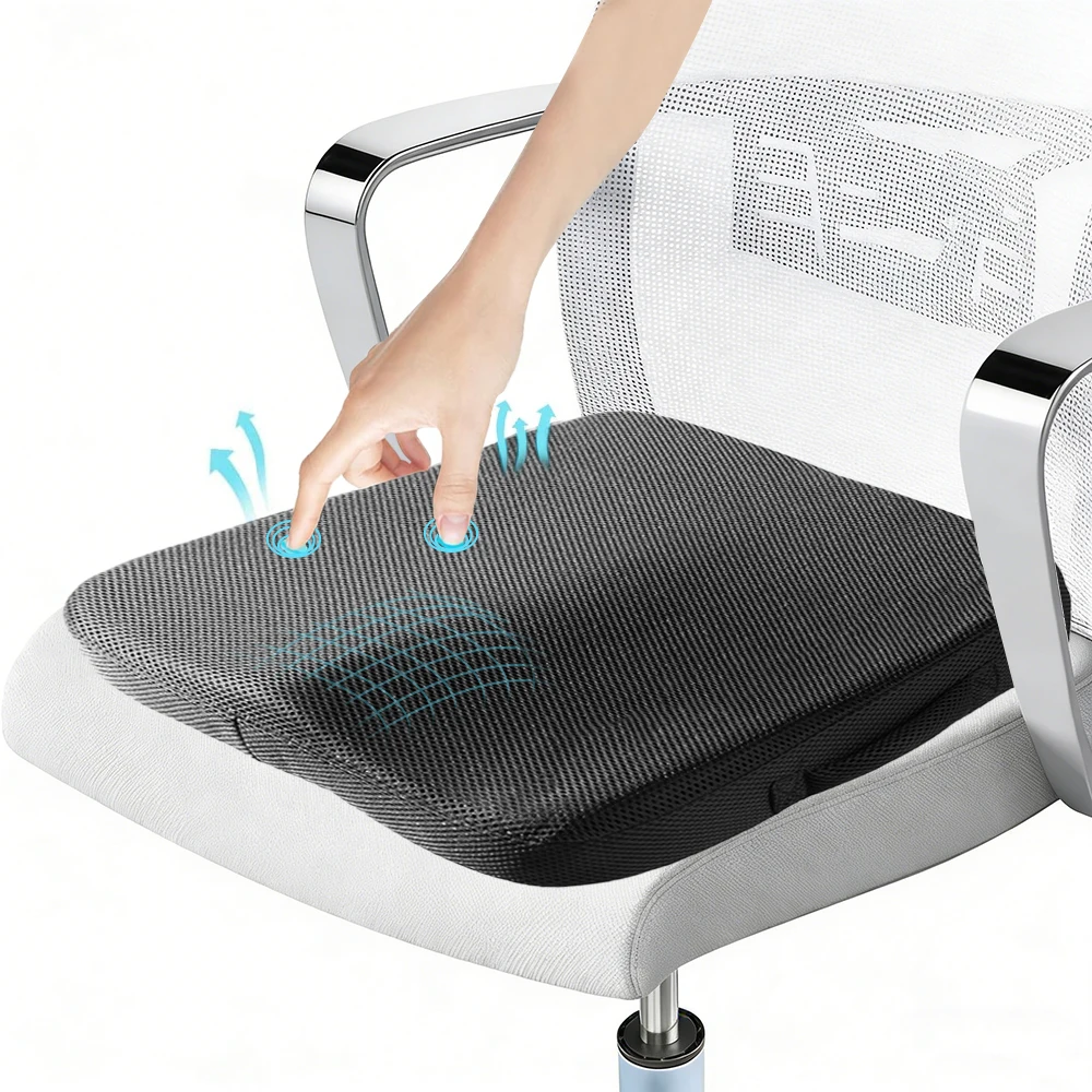 Lumbar Support Cushion for Long Sitting，Ergonomic Coccyx Cushion for Office and Car Chair, Sciatica Pain Relief