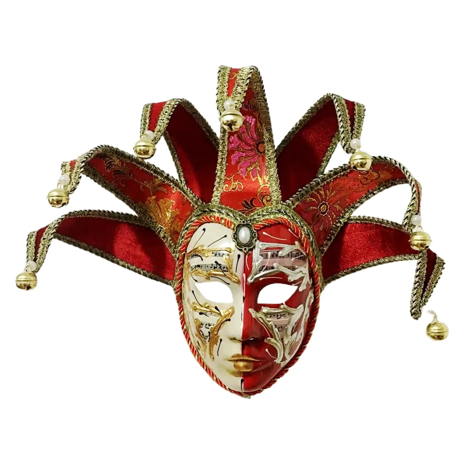 Venetian Mask Jester-Mask Wall-Decor Collection Full Face Mask Man Nice Carnival Mardi Gras Masks Masquerade Mask for Halloween