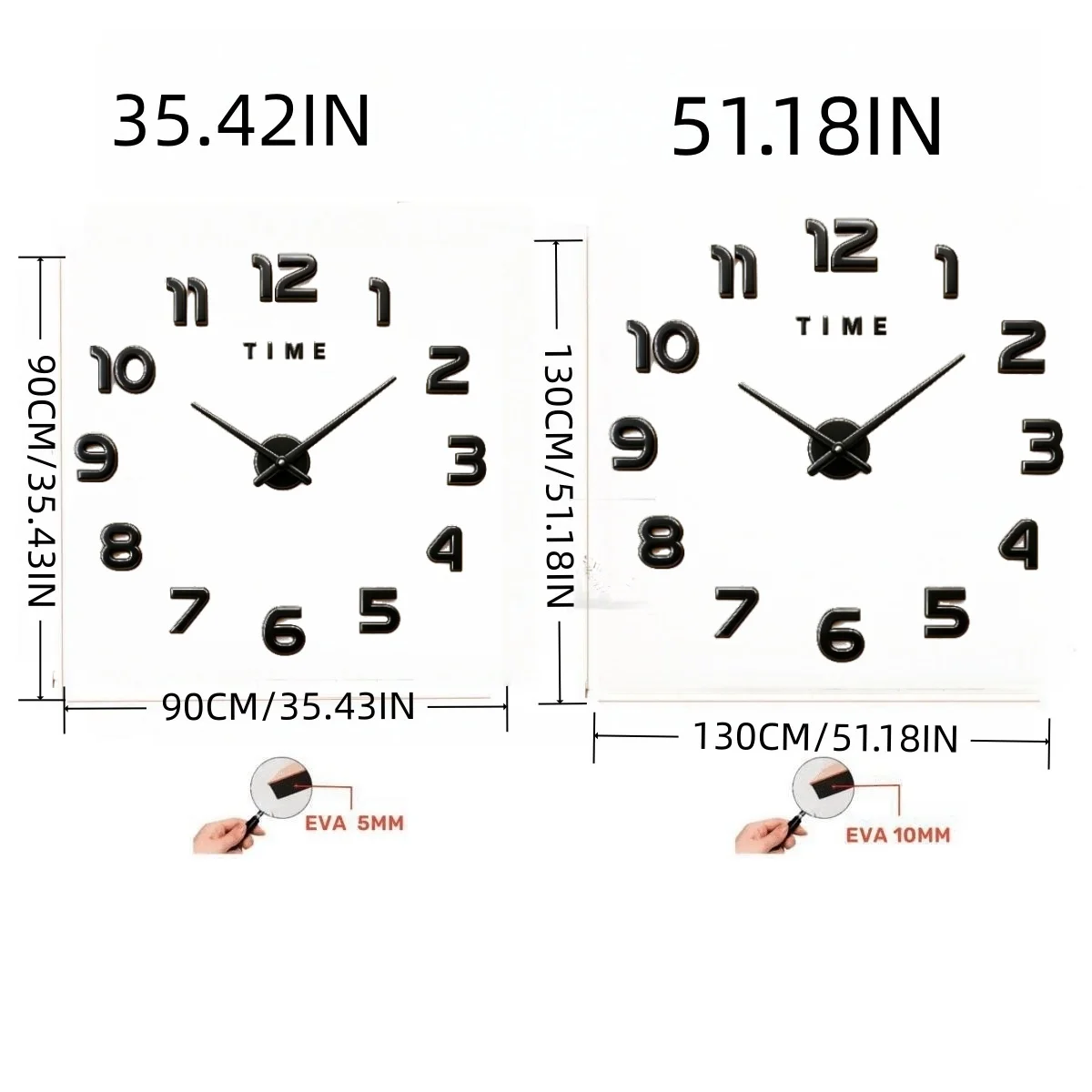 3D Luminous Large Wall Clock Modern Design DIY Digital Table Wall Clocks  Wall Clock Free Shiping Living Room Decorative Watch