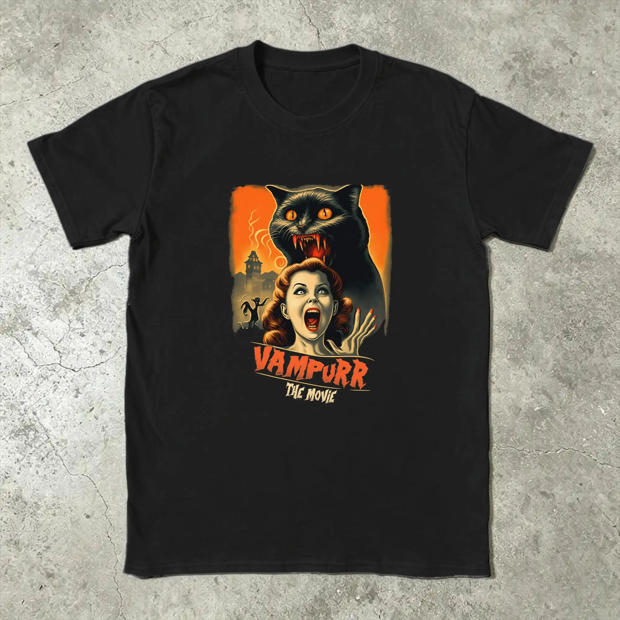 Men's The Return of Vampurr T Shirt  Cotton Clothing Novelty Short Sleeve O Neck Tees Classic T-Shirt