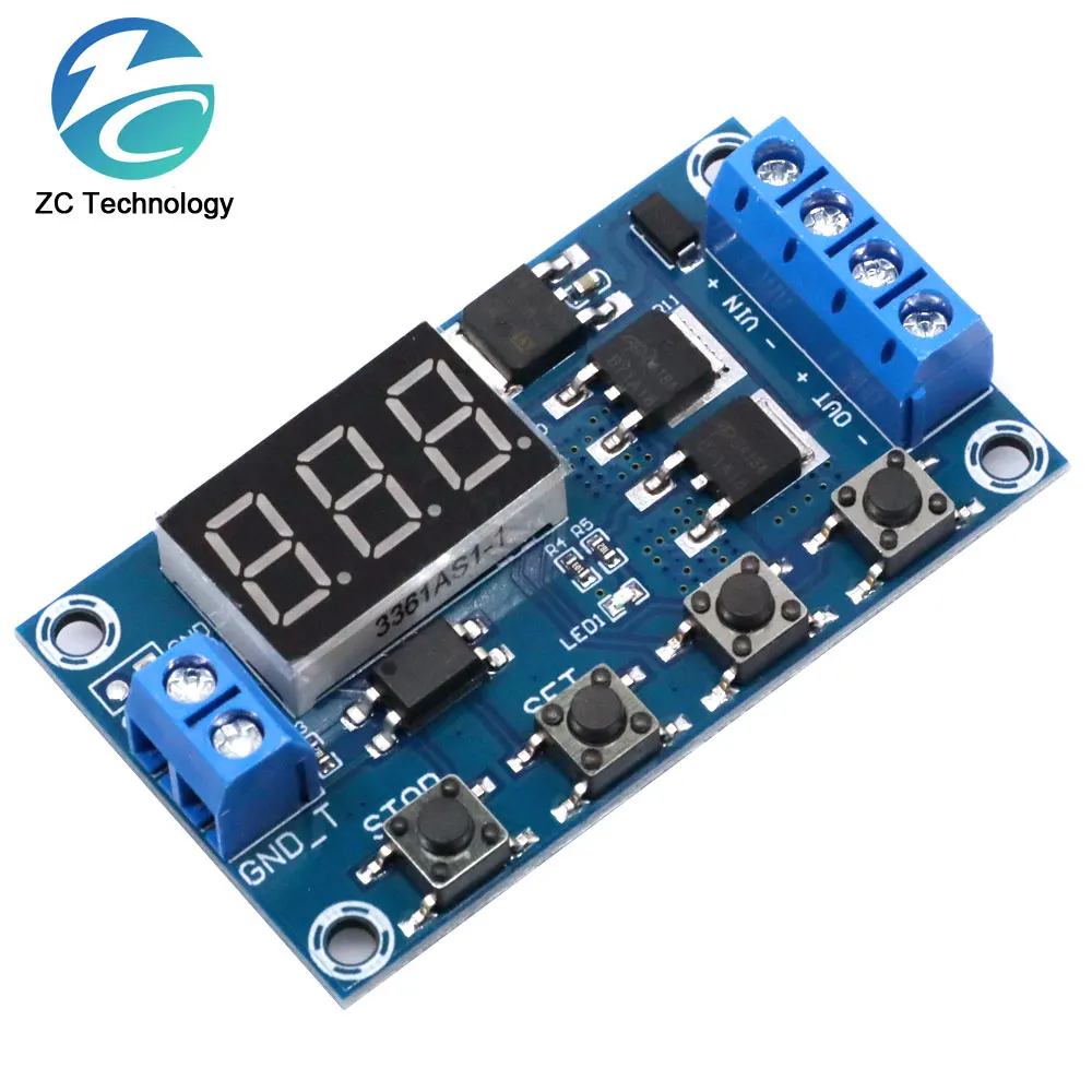 Triggered loop timing delay switch circuit - Dual MOSFET control board replaces relay module 6-30V