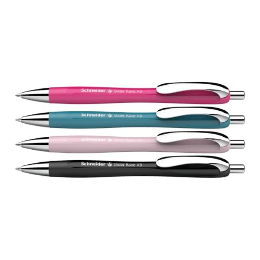 

Limited Edition Slider Rave XB Extra Broad Ballpoint Pen, Refillable + Retractable, 1.4 mm, Special Assortment Barrels, Blue In